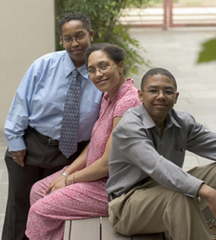 Lisa, Mikki, and their son