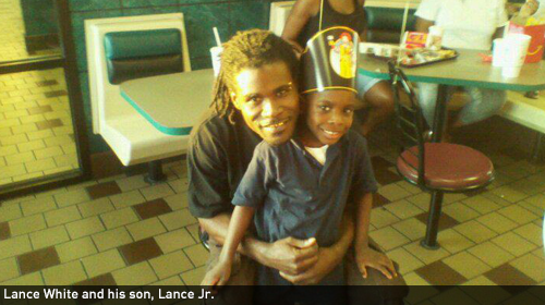 Lance White and his son, Lance Jr.