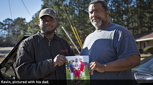 Kevin and his dad.