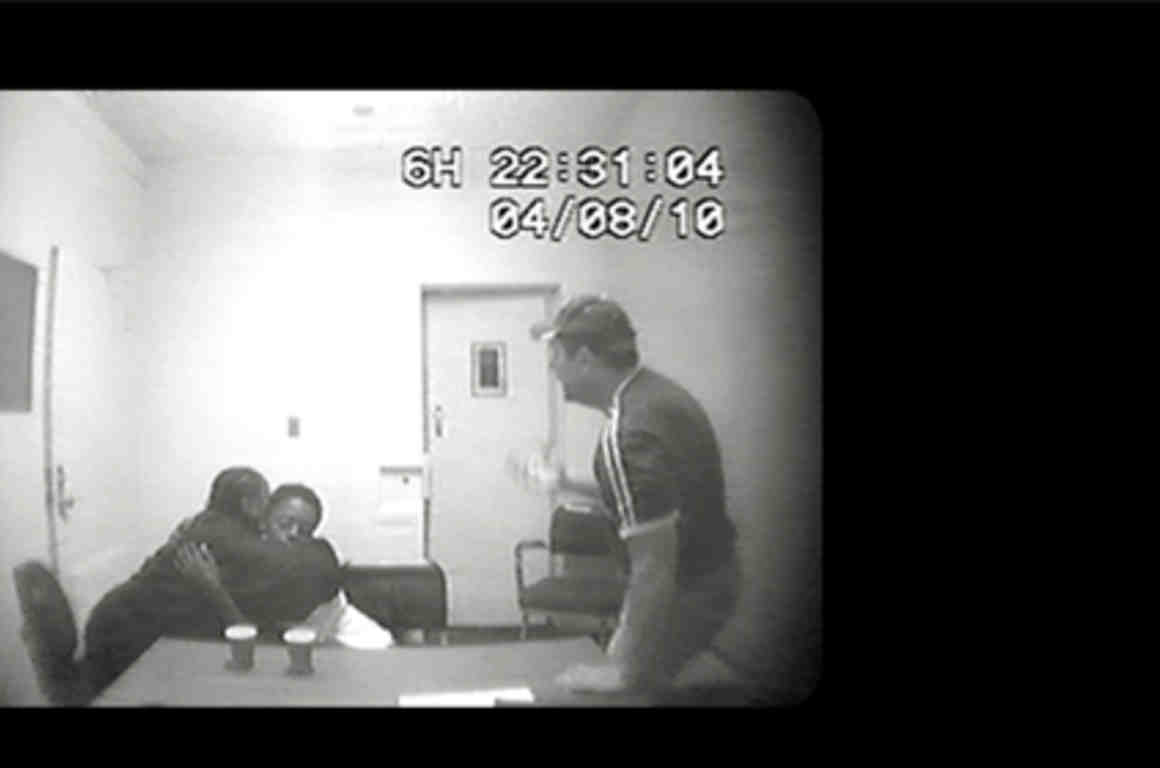 Juwan Wickware being interrogated