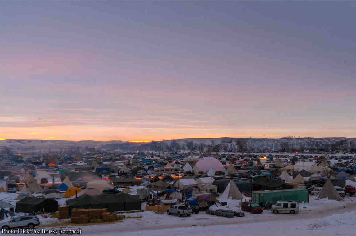Standing Rock protest encampment