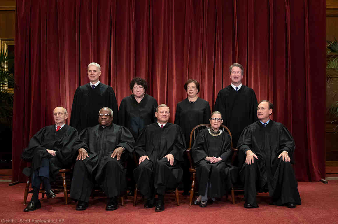 Image result for picture of all nine judges of the scotus seated at trial