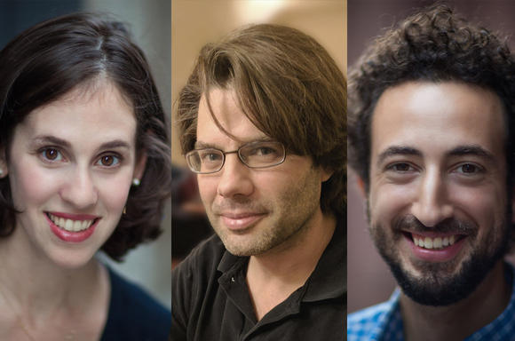 Headshots of Elyse Steinberg, Eli Despres, Joshua Kriegman