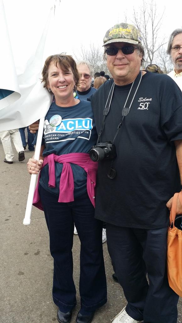 Susan Watson at the 50th anniversary of the Selma-to-Montgomery voting rights march