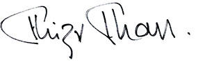 Khizr Khan's signature