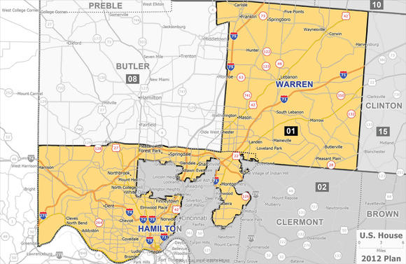 Current Ohio District 1 Map