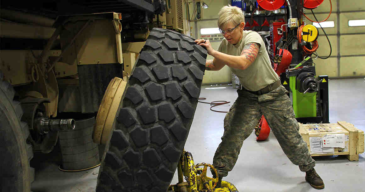 National Guard Worker