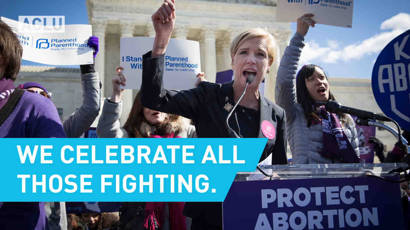 We celebrate all those fighting.