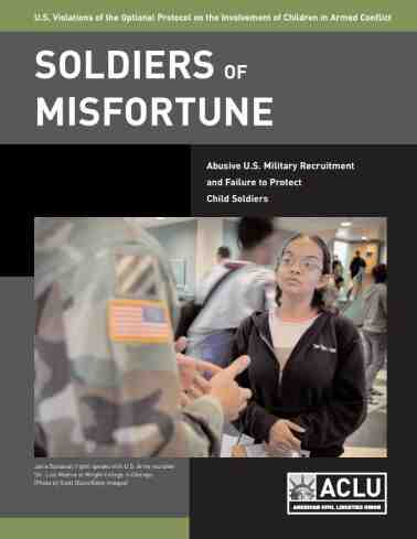 Soldiers of Misfortune Report cover