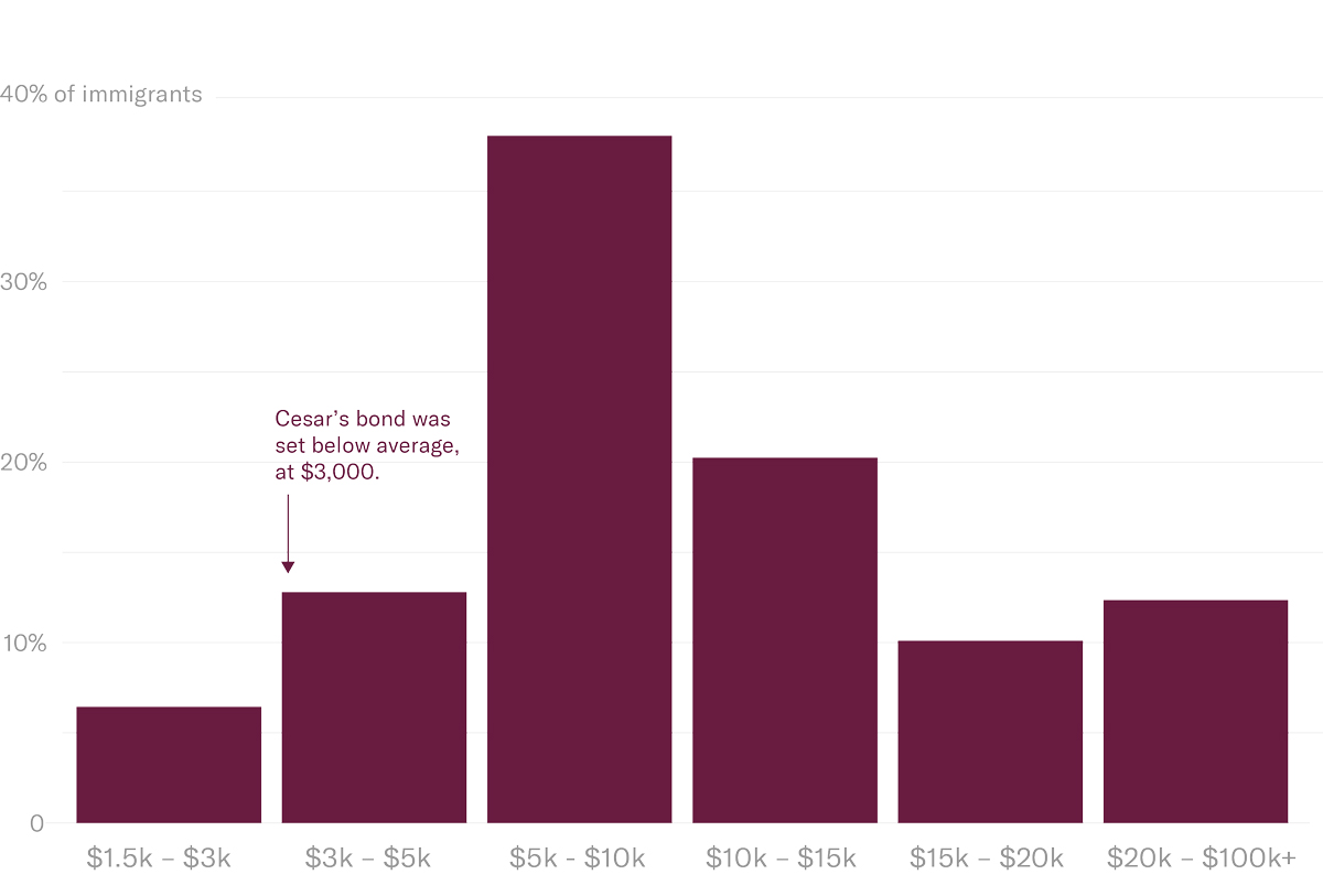 Immigration detention bar graph