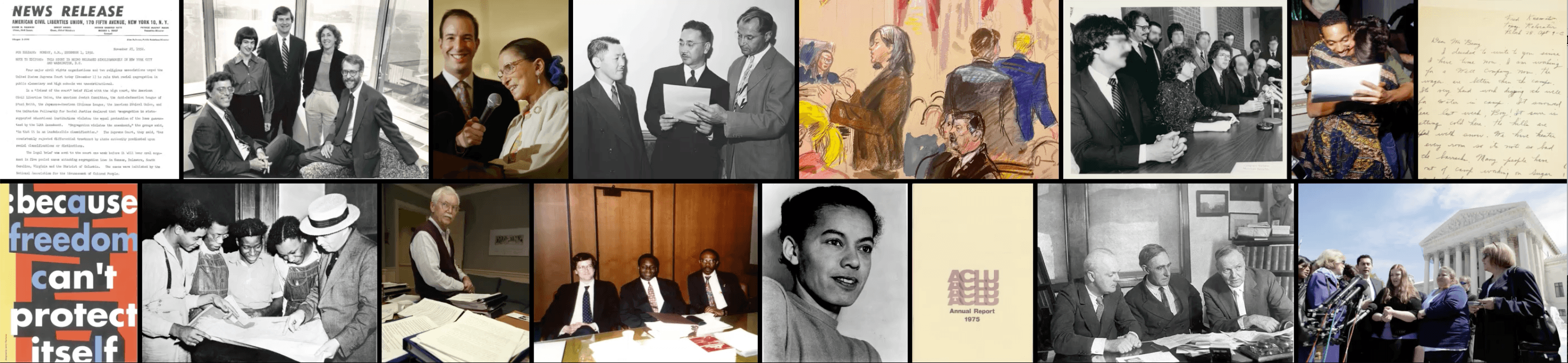 a collection of images from the ACLU's People's Archive