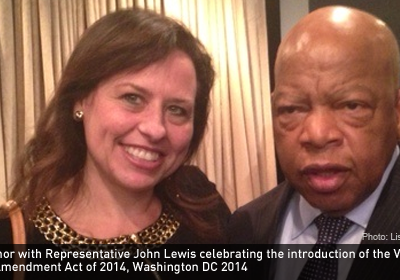 The author with Representative John Lewis