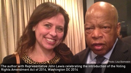 The author with Representative John Lewis