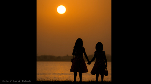 Sisters in the sun