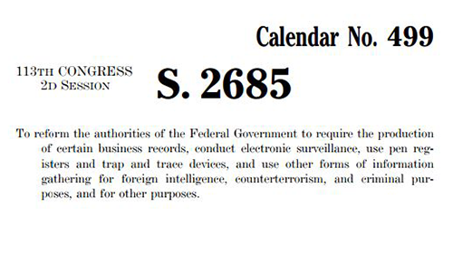 113th Congress - S. 2685 - USA Freedom Act