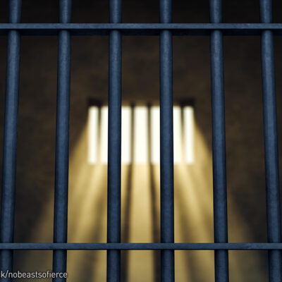 Prison cell with window