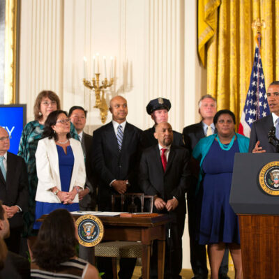 President Obama gives remarks around the signing of EOs 11478 and 11246.