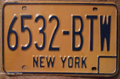 New York License Plate