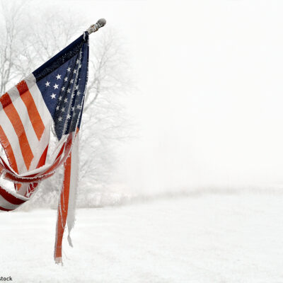 American Flag Ripped