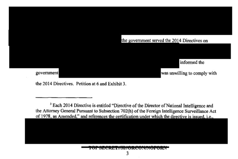 FISA FOIA Screenshot