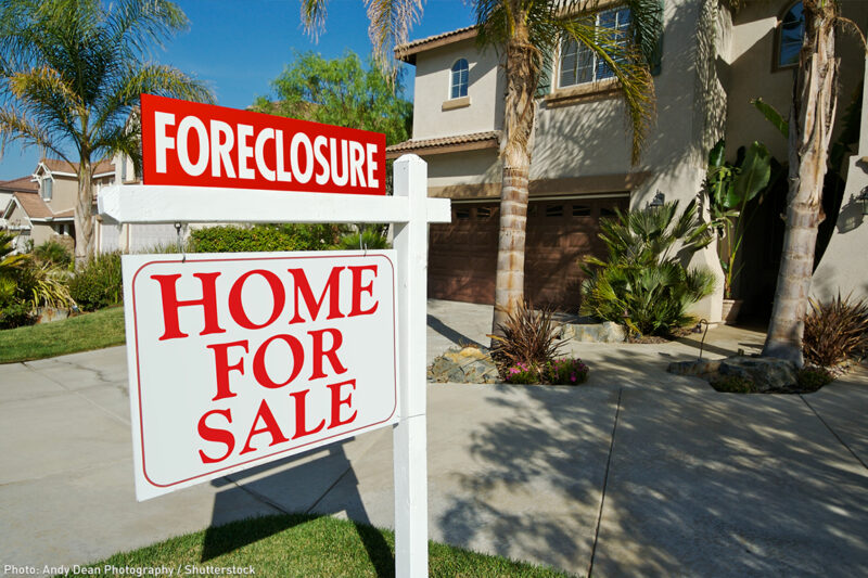 Foreclosure sign