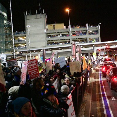 JFK Night Protest