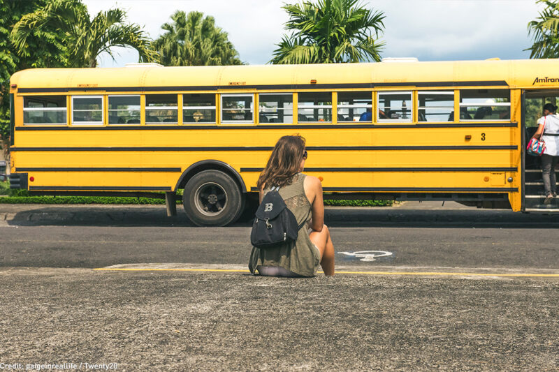 Schoolgirl Takes Bbc On School Bus