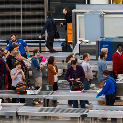 Line at airport security