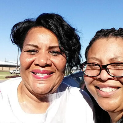 Alice Marie Johnson and her daughter