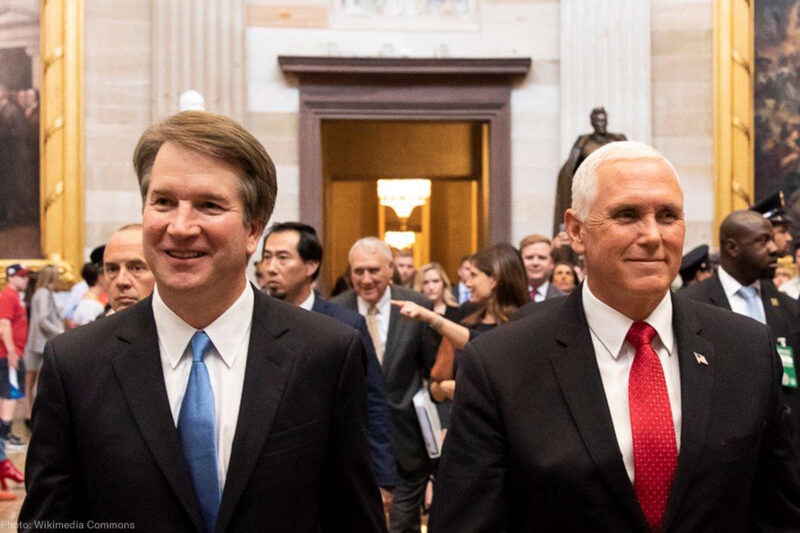 Brett Kavanaugh and Mike Pence