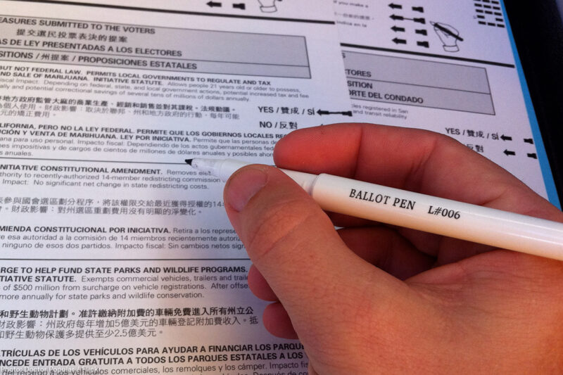 Hand Filling Ballot