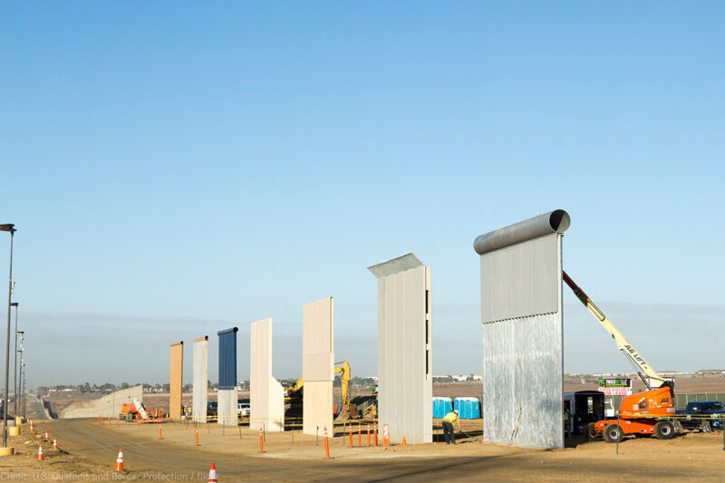 Border wall prototypes