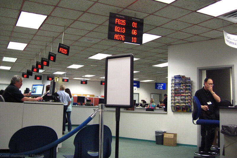 DMV interior