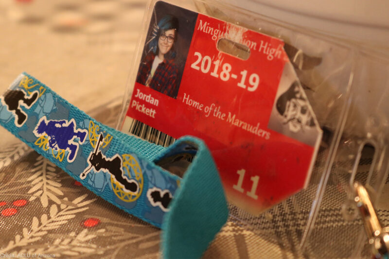 Jordan Pickett student ID badge