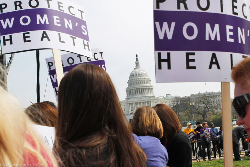 Protect Women's Health Demonstration at Capitol