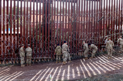 US-Mexico Border Wall in Nogales, Arizona