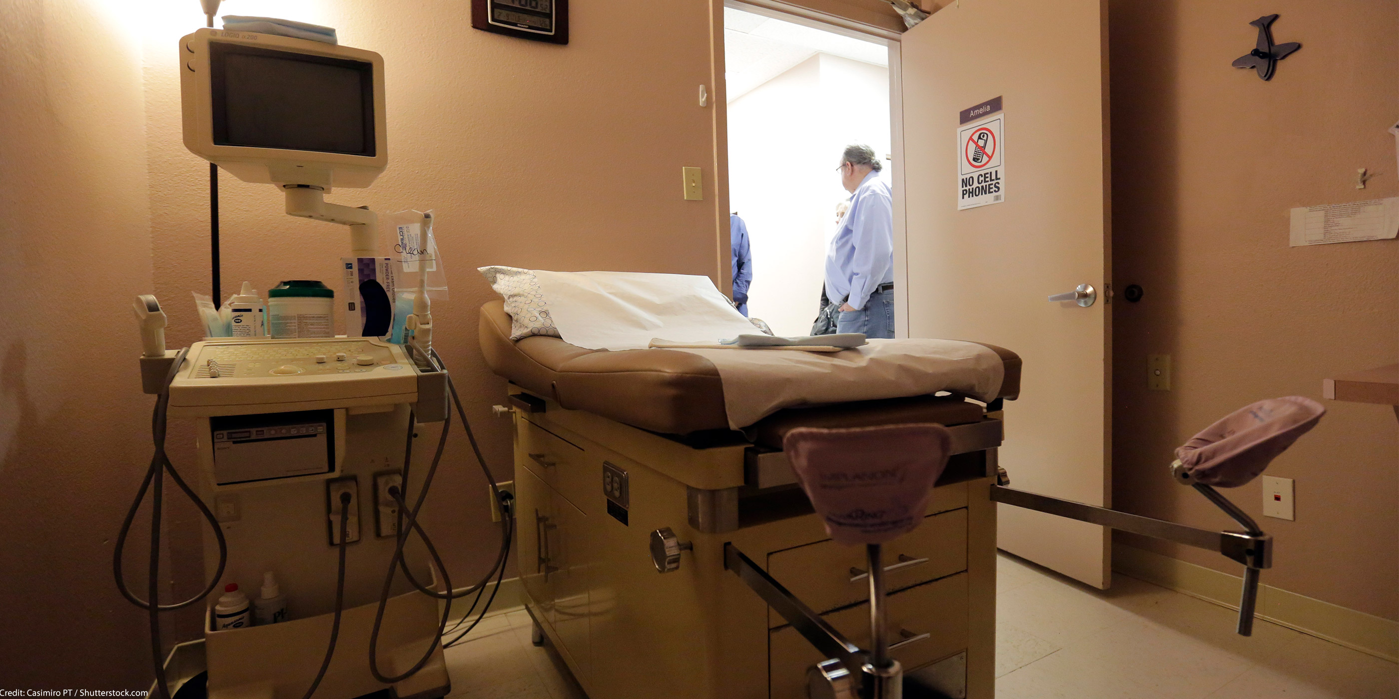 A procedure room at a women's health clinic in Texas.