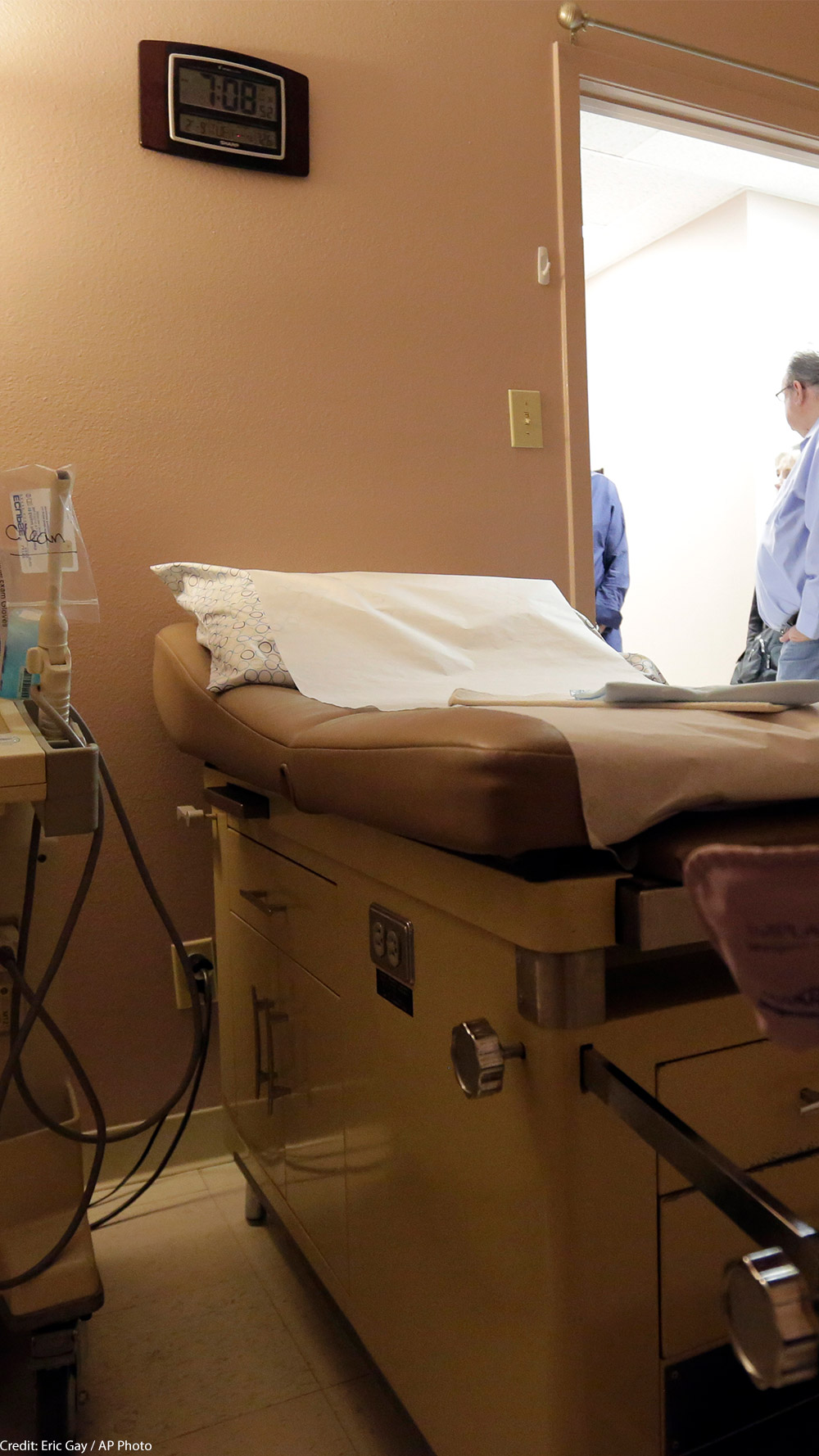 A procedure room at a women's health clinic in Texas.