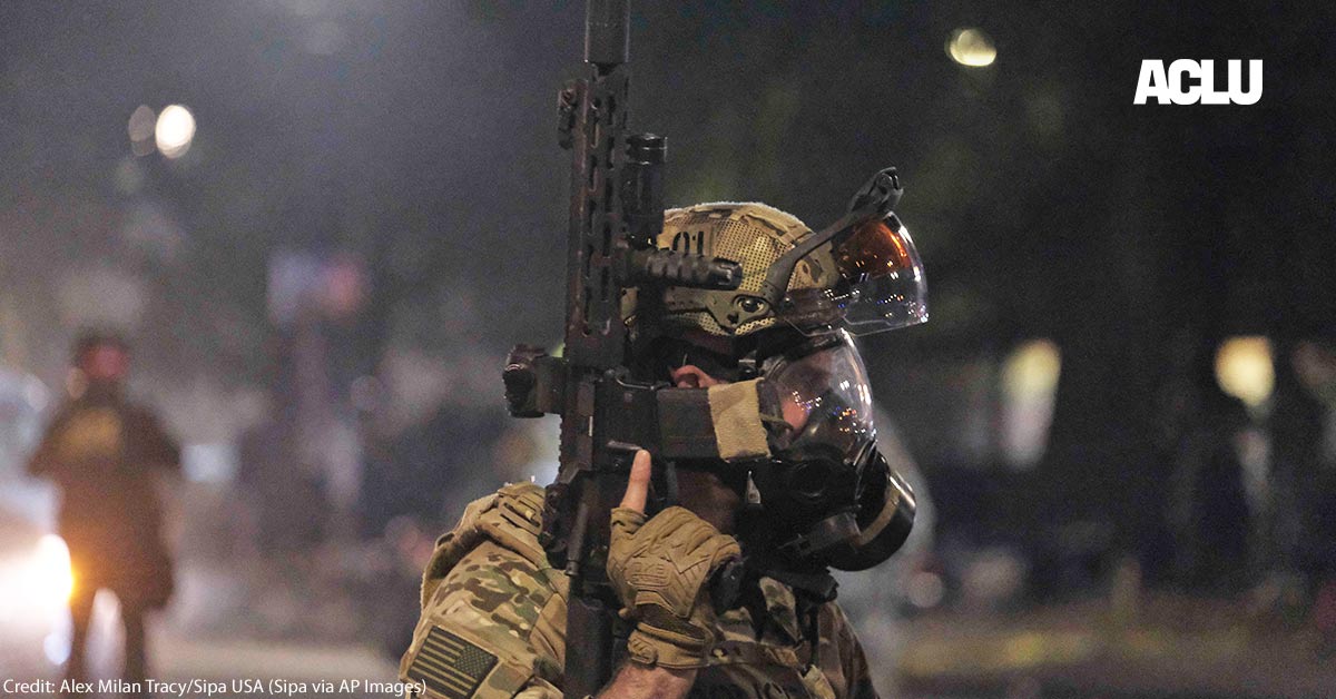 New Law Requires Federal Agents to Identify Themselves to Protesters ACLU