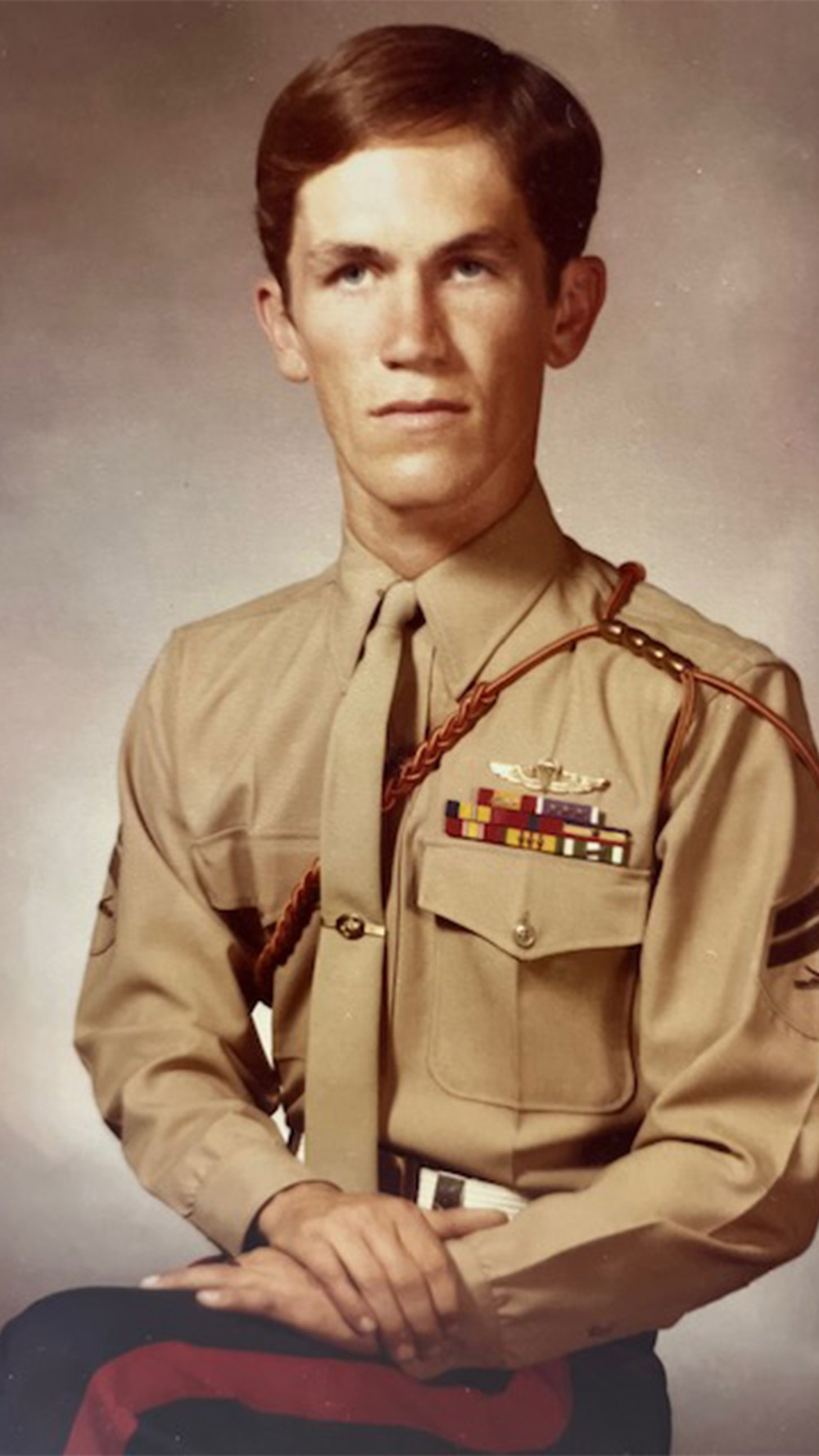 Shawn Jensen as a marine.