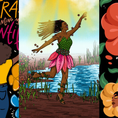 A combination of illustrations depicting Black joy.