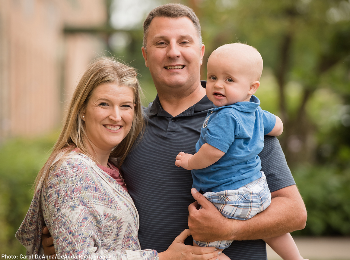 Jennifer Panattoni with her husband, Joel and son, Nathan.