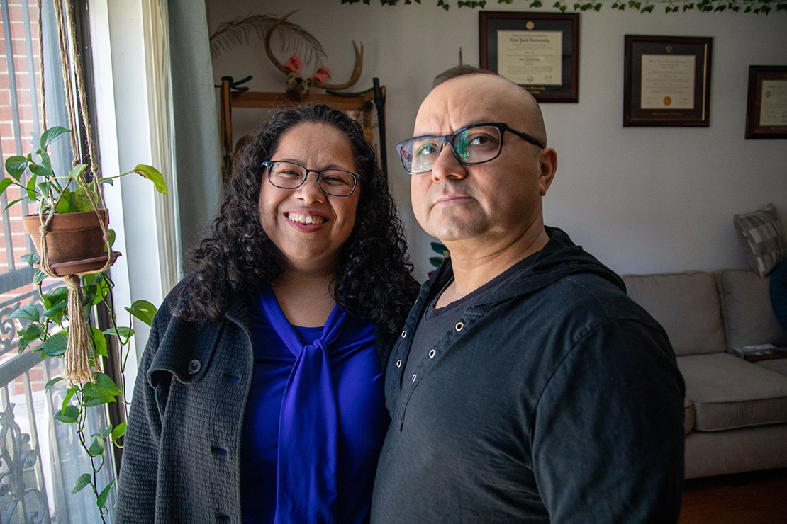 A photo of Maribel Hernandez Rivera and her husband.