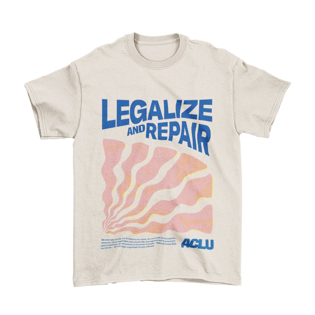 A picture of the Legalize and Repair Tee from the ACLU store.